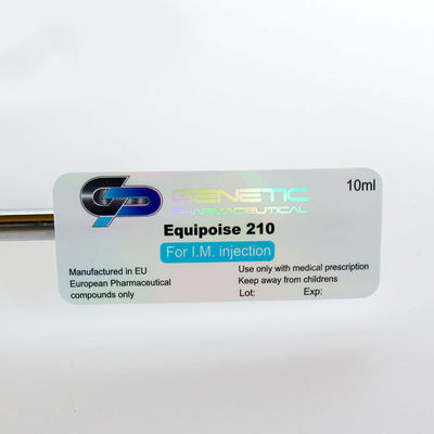 Το ανακυκλωμένο φιαλίδιο 10ml ονομάζει 25*60mm τις ολογραφικές αυτοκόλλητες ετικέττες ασφάλειας