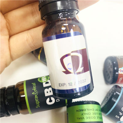 ετικέτες μπουκαλιών 3x6.2cm 30ml, ανακυκλώσιμες βινυλίου ετικέτες μπουκαλιών του ISO
