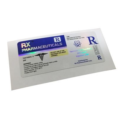 Ανθεκτικές στη θερμότητα Pantone ετικέτες μπουκαλιών χρώματος φαρμακευτικές για την έγχυση στεροειδών