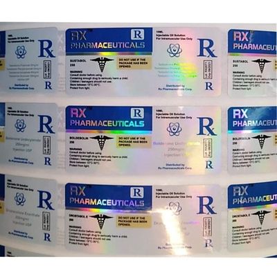 Ανθεκτικές στη θερμότητα Pantone ετικέτες μπουκαλιών χρώματος φαρμακευτικές για την έγχυση στεροειδών
