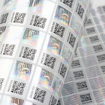 τρισδιάστατη αντι πλαστή ισχυρή κόλλα ετικετών φιαλιδίων ολογραμμάτων για τα κιβώτια σφραγίδων