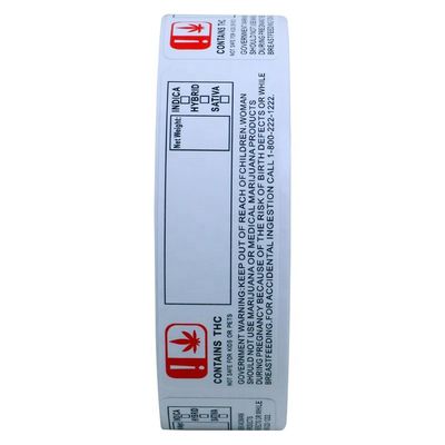 RoHS 70mm χρυσές αυτοκόλλητες ετικέττες συνήθειας φύλλων αλουμινίου πλάτους για Dropper 10ml το μπουκάλι
