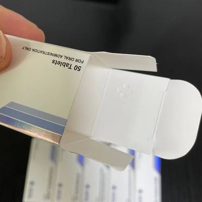 Εκτύπωση κιβωτίων εγγράφου ταμπλετών Winstrol, κιβώτια χαπιών ιατρικής σφράγισης ασημένια αποτυπωμένα σε ανάγλυφο φύλλο αλουμινίου